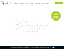 Tablet Screenshot of midori-lifestyle.de